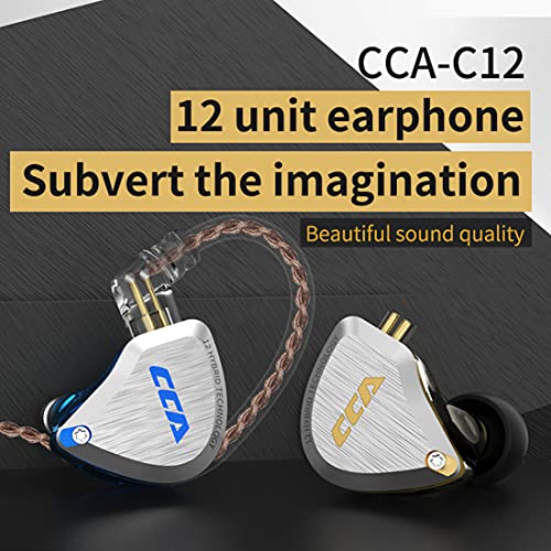 CCA C12 in Ear Monitors Headphones 5BA 1DD Hybrid HiFi IEM Earphones