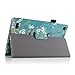 Fintie Folio Case for Amazon Fire (Previous 5th Generation, 2015 7 inch) - Slim Fit Premium Vegan Leather Standing Protective Cover, Blossom