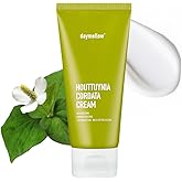 daymellow Houttuynia Cordata Real Soothing Cream 2.82fl.oz/80ml, Face Moisturizer, Heartleaf, Centella, Panthenol, Skin Barrier Repair, Acne, Soothes Redness Facial Cream Korean Skincare