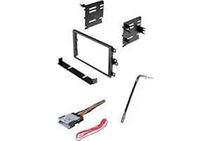 Generic Double Din Car Stereo Install Dash Kit, Wire Harness, and AM/FM Radio Antenna Adapter Made for Chevrolet: 2003-2006 A