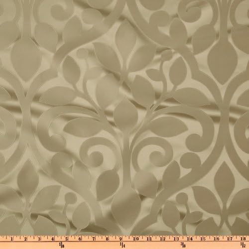 56'' Wide Rhonda Jacquard Vine Ivory Home Decor Fabric By The Yard