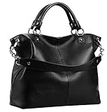 Heshe Women’s Leather Shoulder Handbags Tote Top-handle Handbag Crossbodies Bags Satchel for Ladies