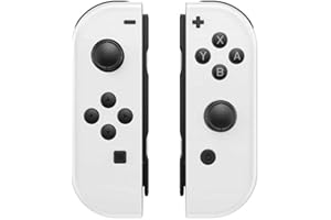 FFSTARYM Compatible with Nintendo Switch Controller, Upgraded Switch Controllers for Switch/Lite/OLED, with/Dual Vibration/Motion/Wake-up/Screenshot (WHITE)