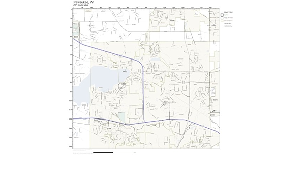 Pewaukee Zip Code Map Zip Code Wall Map Of Pewaukee, Wi Zip Code Map Laminated: Amazon.com:  Office Products