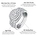 Newshe Jewellery Wedding Rings for Women AAAAA Cz Engagement Ring Set 925 Sterling Silver 3pcs 2Ct White Size 4-13