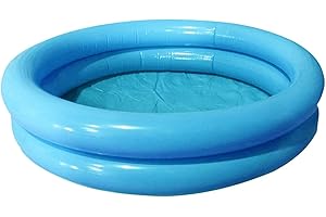 CALIDAKA Inflatable Swimming Pools for 0-3 Years, Inflatable Kiddie Paddling Pools, Blow Up Large Lounge Pools for Kids, Babies,Outdoor Inflatable Swimming Pool (Blue)