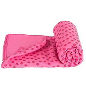 Gaorui Non slip Microfiber Yoga Mat Towels 183 x 63cm(72 x 25 inch) Large Pilates Mat Cover FitnessSports Blanket Lightweight Travel