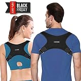Ltrototea Back Posture Corrector for Women & Men - Back Brace Posture Corrector - Corrects Slouching, Hunching & Bad Posture - Lower Upper Shoulder Neck Pain - Clavicle Support Brace