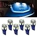 Partsam T10 194 168 LED Light Bulbs Interior Dome Map License Plate LED Lights - Ice Blue 6Pcs