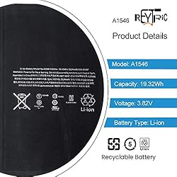 REYTRIC A1546 Battery Compatible with iPad Mini 4