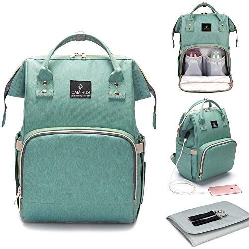 mint green diaper bag