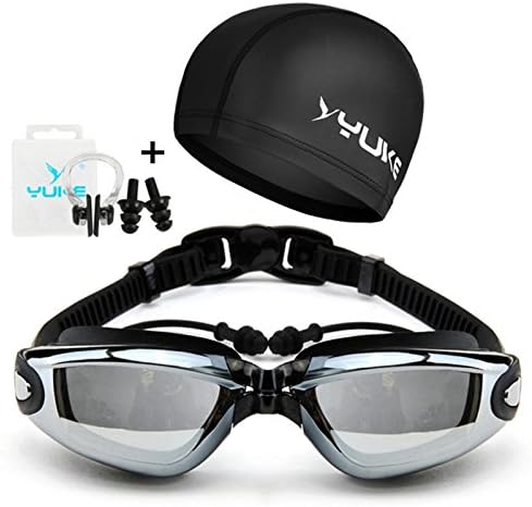 ⭐ Swimming Goggles niceswim Fully Waterproof ⭐ – Comfortable and Easy to fit – Anti Fog and Anti Fog – Pitching for Adults, Children and Professionals – Gives 2 Bath Hat, Nose Clip and Ear Plugs