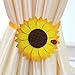 4 PCS Magnetic Curtain tiebacks strong Holdbacks Drapery Holder - No tools required