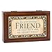 Cottage Garden Amazing Friend Jeweled Woodgrain Petite Music Box Plays What Friends are for