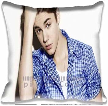 Justin Bieber Stars Unique Throw Pillow Covers Print Decorative Pillowcase for Home 18x18 lnch
