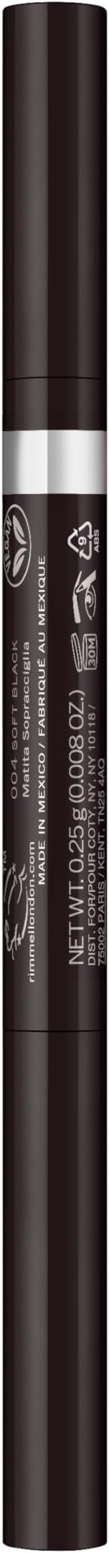Rimmel Brow This Way Fill & Sculpt Eyebrow Definer Soft Pencil & Brush Duo view 2