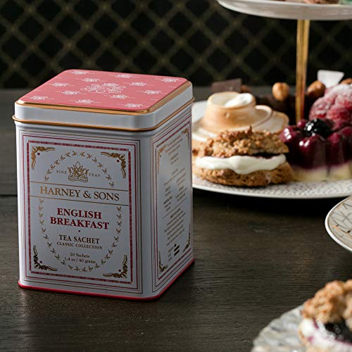 HARNEY & SONS BLACK TEA, ENGLISH BREAKFAST, 20 SACHETS
