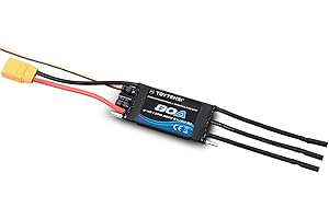 TOYTENSI 80A 2-6S Water Cooling Brushless Marine ESC for RC Boat with 4.0mm Bullet and XT90 connectors