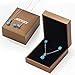Mints Blue Opal Jewelry Set Sterling Silver Pendant Necklace Stud Earrings October Birthstone Gemstone Fine Jewelry for Women