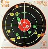 100 pack - 7" Reactive Splatter Targets - GlowShot - Multi Color - See Your Hits Instantly - Gun, Rifle & Airsoft Targets