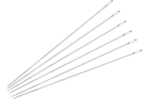 uxcell 60Pcs Beading Needles Fine Thin Long Straight Sewing Embroidery Threads Stainless Steel 2.01 Inch