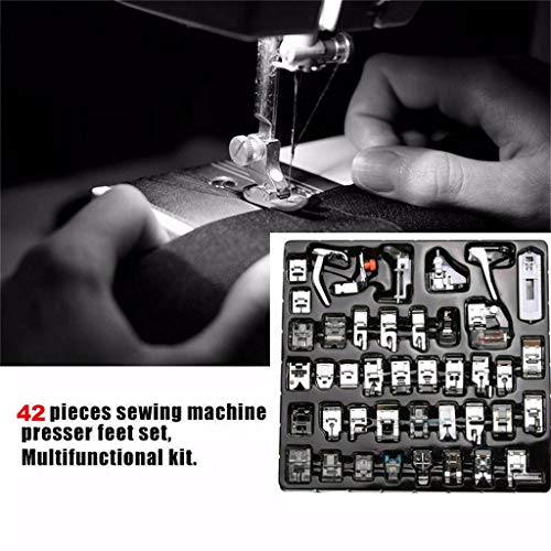 Clearance Sale!DEESEE(TM)42pcs Domestic Sewing Machine Presser Foot Feet Set for Brother for Janome - Thumbnail 7