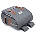 Vintage Laptop Backpack, Kacat 15.6 Inch Unisex Canvas Backpack with Laptop Sleeve for School Travel Hike (grey)