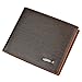 Rbenxia Stylish Brown Billfold Coffee Leather Wallet Credit Card Men Purse Clutch Bifold PU Leather Wallet with Card Slots and ID Window Slot Gifts Souvenir