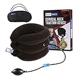 EasyNeck Cervical Neck Traction Device FDA Registered ✮ Inflatable & Adjustable Neck Stretcher Collar for Home Traction Spine Alignment