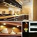 B-right Under Cabinet Lighting, 9 LED Puck Lights Hard Wired Lighting, 12V Plug in UL Adapter 1020lm Under Counter Lights with Enough Brightnes, Stick on Light Soft Warm White 3000K, Pack of 6
