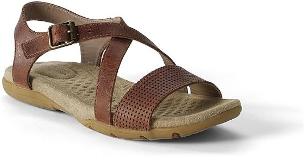 Lands' End Women's Terrain Sandals, 6, Luggage Tan Amazon.ca Shoes