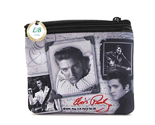 Elvis Presley Small Coin Purse with Key Chain, EP8532