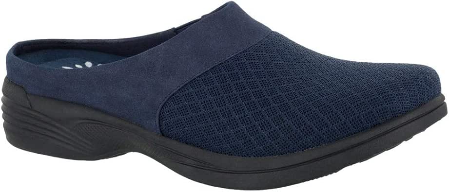 Amazon.com | Easy Street SoLite Cozy Women's Slip On 5 B(M) US Navy | Shoes