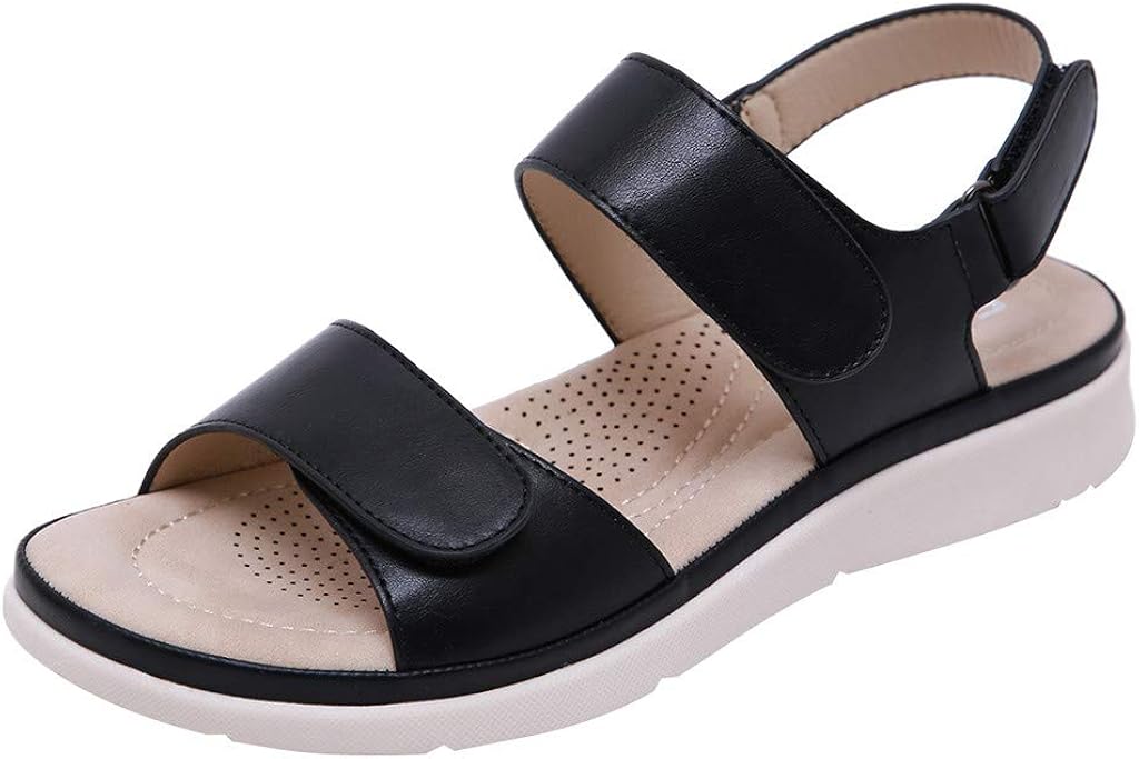 ️ Ankle Strap Open Toe Sandals for Women Flats Summer Fashion Casual