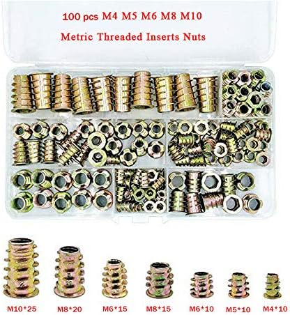 Inserti Per Legno Filettati M10 - 20 Pezzi Dadi Esagonali In Zinco Per Mobili - Foto 6