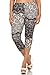 Leggings Depot Women's Plus Size High Waisted Best Selling Capri Print Leggings2 (Floral Lace)