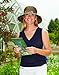 wallaroo Women's Ellie Sun Hat - UPF 50+ - Packable, Black