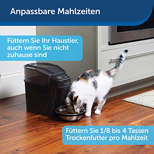 PetSafe Healthy Pet Simply Feed Programmierbarer Digitaler Futterautomat, 5,6 Liter Füllmenge, 4 D-Batterien nötig, Schwarz. – Bild 3