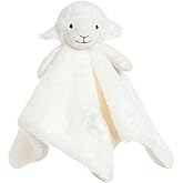 Apricot Lamb Luxury Snuggle Plush White Lamb Sheep Infant Stuffed Animals Security Blanket Nursery Character Blanket(White Lamb, 14 Inches)
