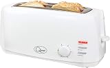 Quest 4 Slice Toaster White Extra Wide Long Slots 6 Settings