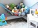 MiniOwls Toy Hammock Organizer - Toy Net Storage for Stuffies Space Saver. Corner Shelf to Display Collectible Toys. Ocean Bright Décor Accent. (Blue, X-Large)