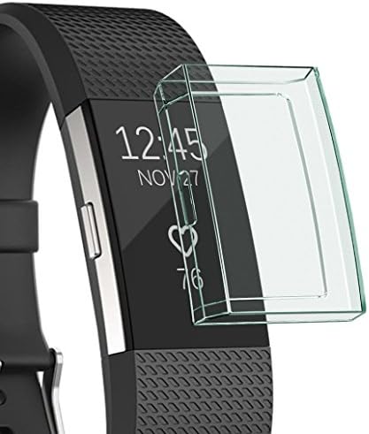 Screen Protector for Fitbit Charge 2, Ultra-Thin Soft Full Cover Case for Fitbit Charge 2