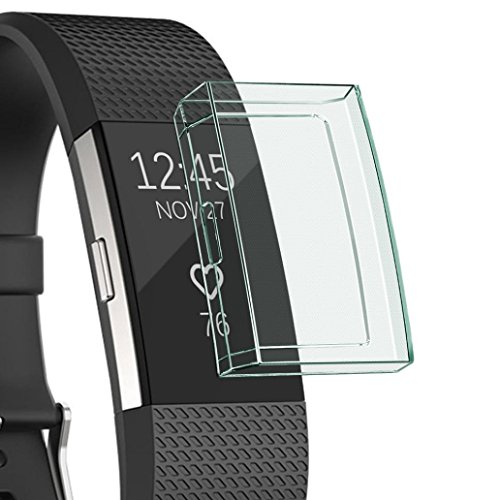 Screen Protector for Fitbit Charge 2, Ultra-Thin Soft Full Cover Case for Fitbit Charge 2