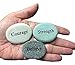 Courage Strength Believe Engraved Stones - 3 Stone Set