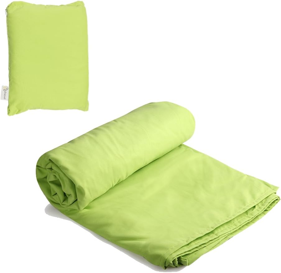SYNCYOO Travel Camping Sheet Sleeping Bag Liner Compact Sleep Bag And Sack.(Green) …