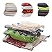 nine cheers Vacuum Storage Bags with Hand Pump (6-Piece Set) Airtight Seal and Compression Home and Travel Space Saver for Clothing Bedding Toys Medium Large and Jumbo Sizes Included