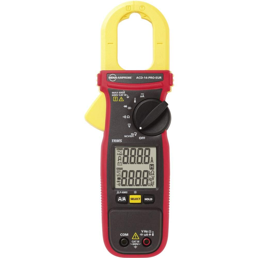 ACD-14-PRO-EUR AC TRMS Clamp Meter, Dual Display, 600 A, jaw 30 mm