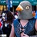 Ylovetoys Halloween Mask Pigeon Costume Head Mask Novelty Halloween Costume Party Masks Funny Latex Animal Head Mask Grey