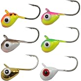 Northland Fishing Tackle Tungsten Mud Bug Ice Fishing Jig for Panfish, Assorted Sizes and Colors