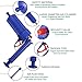 Air Power Drain Blaster Gun,Toilet Plunger,High Pressure Powerful Manual Sink Plunger Opener Cleaner Pump,Suitable for Bath Toilets,Bathroom,Shower,Kitchen Clogged Pipe Bathtub(Blue)